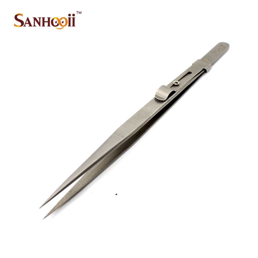 SANHOOII    ̵  ġ     ɼ  ǰ  /SANHOOII Precision Adjustable Slide lock Antistatic Tweezers For Jewelry Electronic Comp